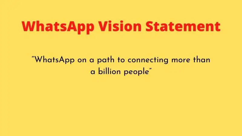 whatsapp vision statement quote