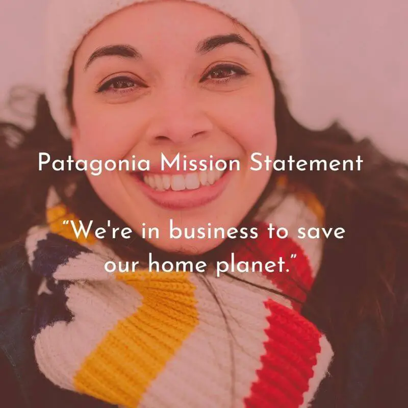 Patagonia mission statement HD text image download