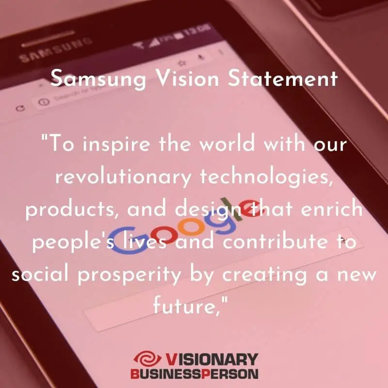 samsung vision statement HD Text Image Download